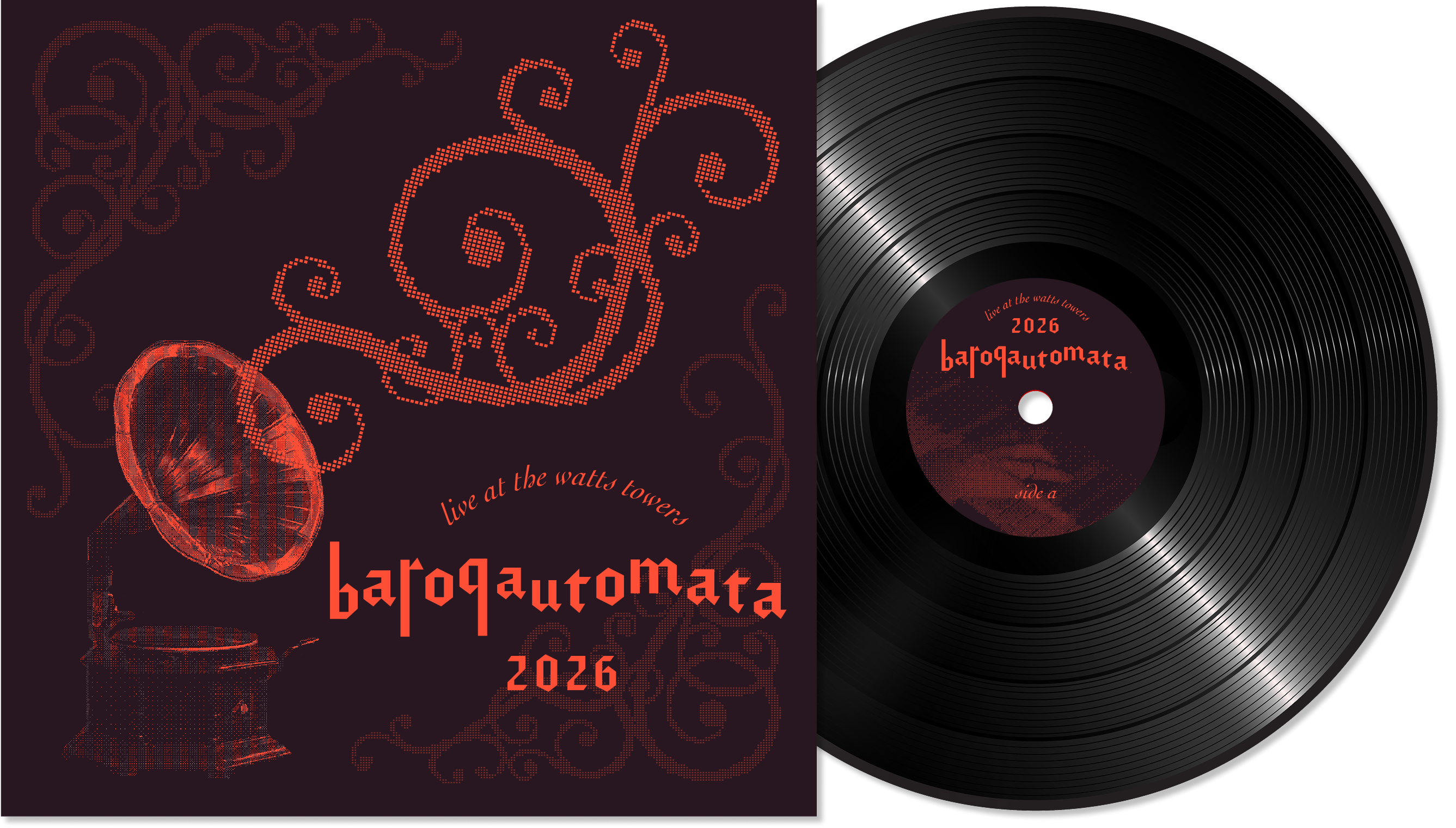 record mockup
