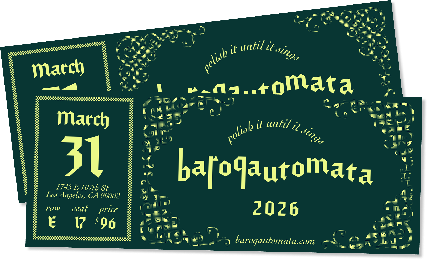 tickets mockup